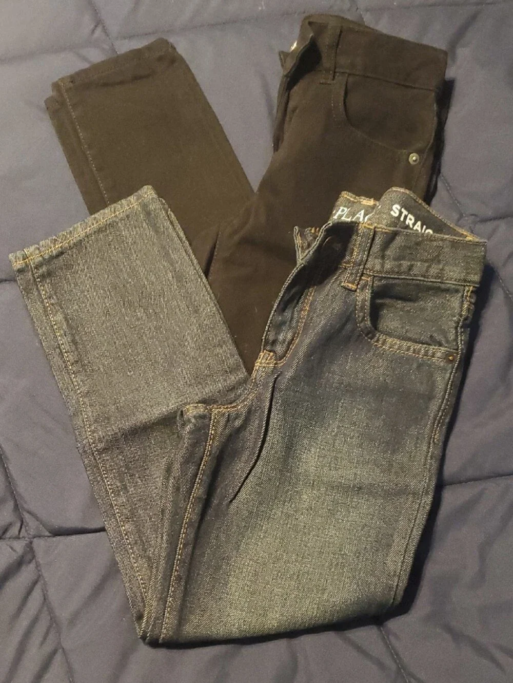 The Children's Place Kids Jeans & Pants - Blue Denim and Black